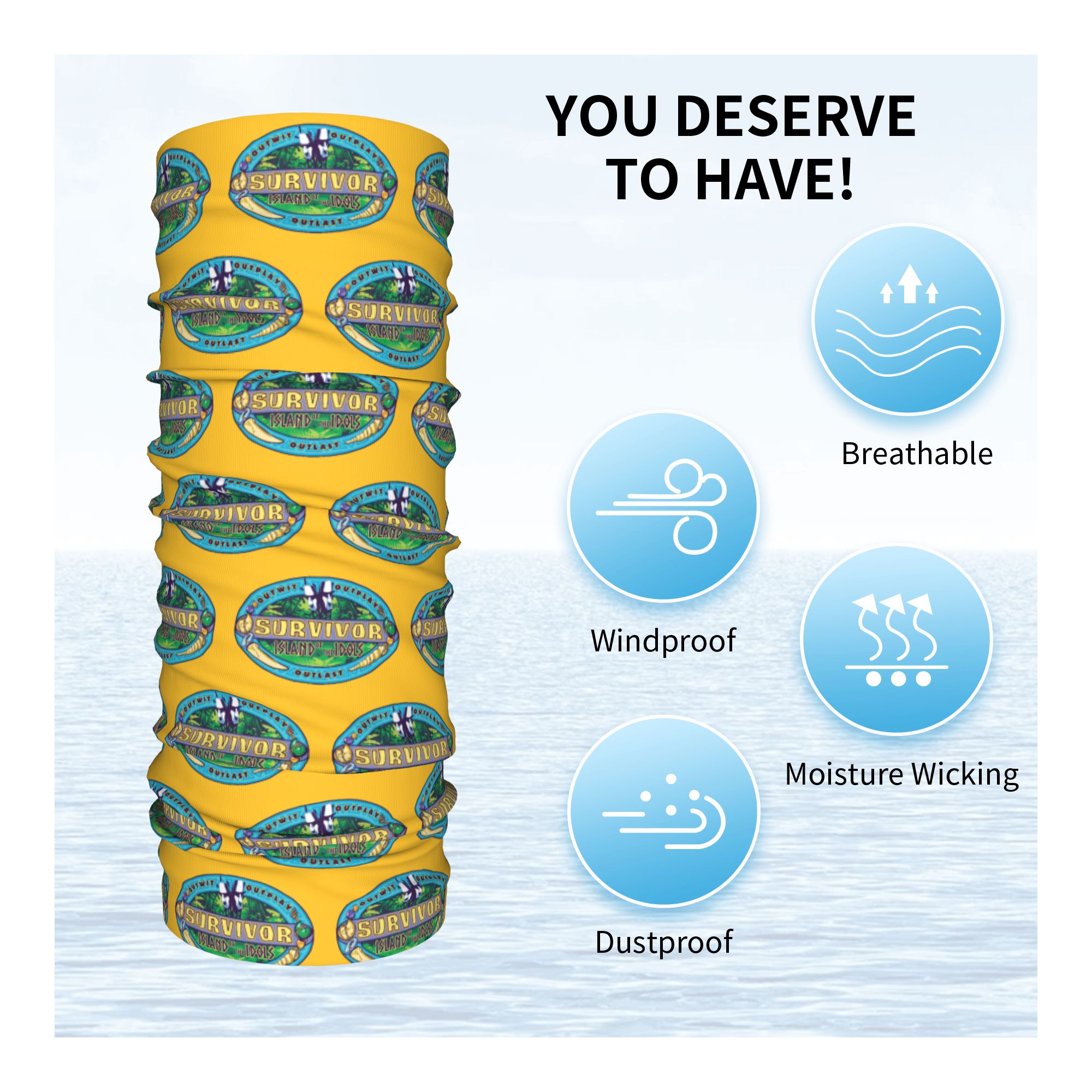 S-Survivors  Bandana Neck Cove - Sports Mask Breathable ulasan dan harga