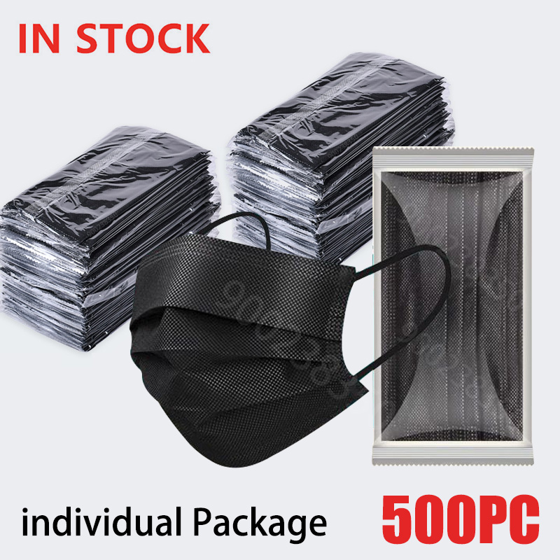 10-500Pcs Adults Mask Disposab - Disposable Surgical Mask ulasan dan harga