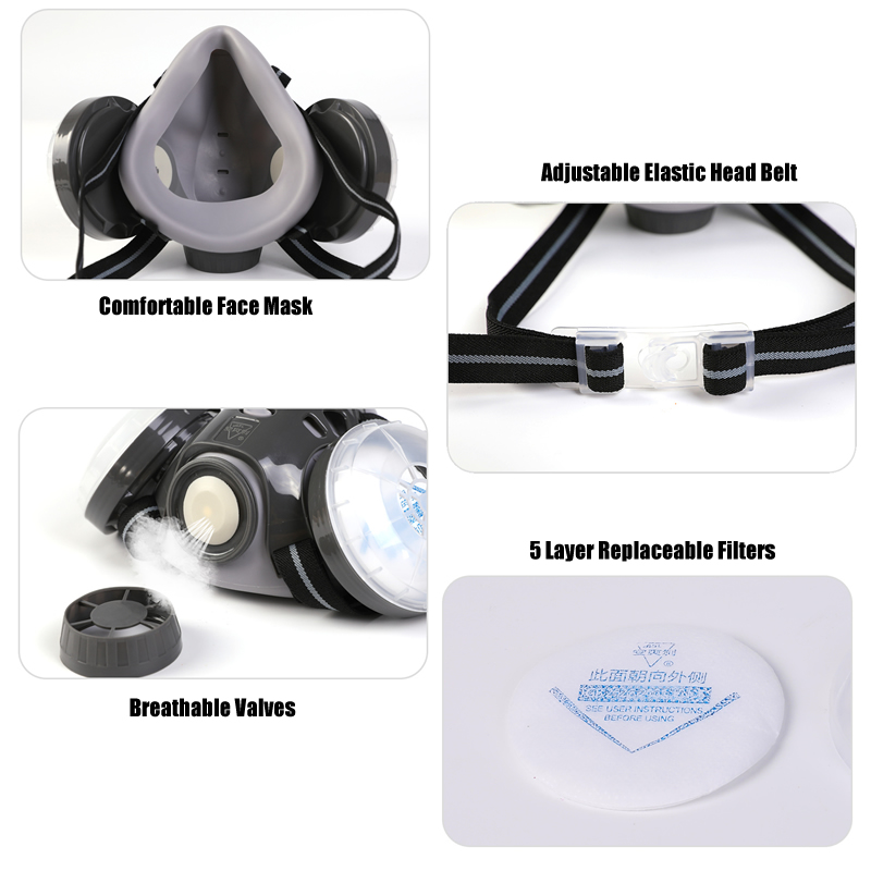 New Anti Dust Mask Full Face R - Dust Mask Construction ulasan dan harga
