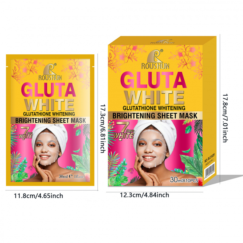 Gluta White Facial Mask Facial - Face Mask Storage Box ulasan dan harga