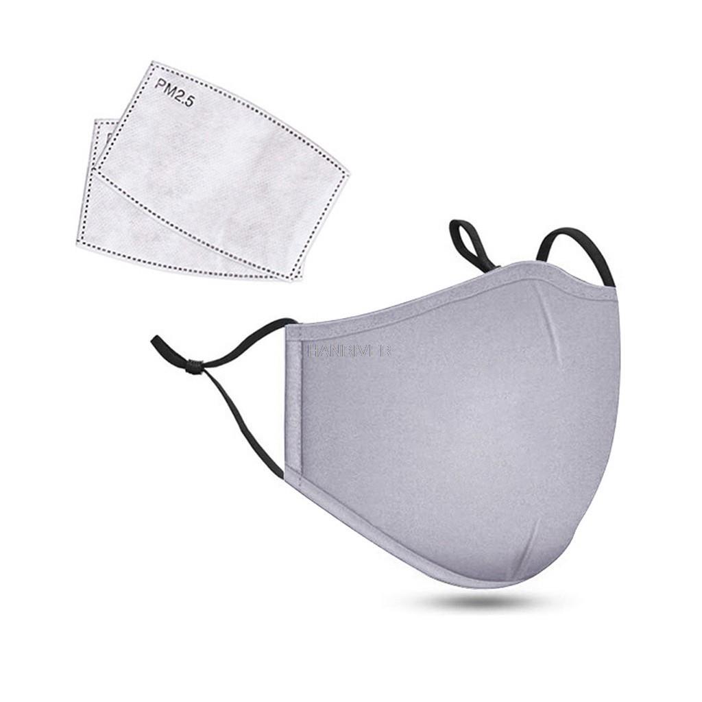 Cotton Face Mask PM2.5 Activat - Dust Mask Construction ulasan dan harga