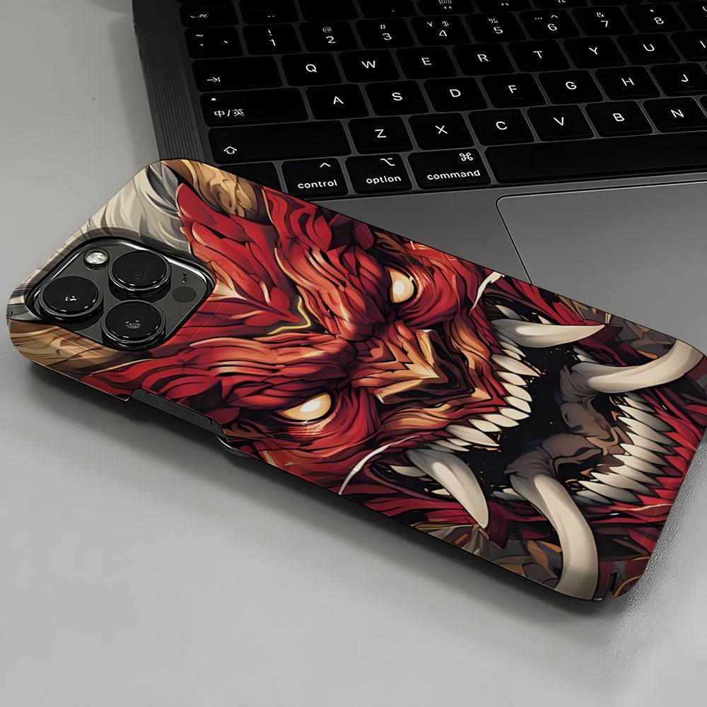 Japanese Samurai Oni Mask Phon - Mask Case Hard Shell ulasan dan harga