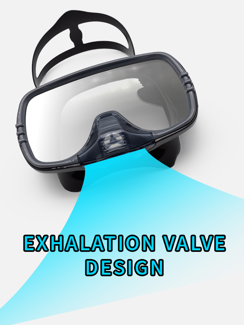 New Large Frame Diving Mask wi - Silicone Mask Bracket ulasan dan harga