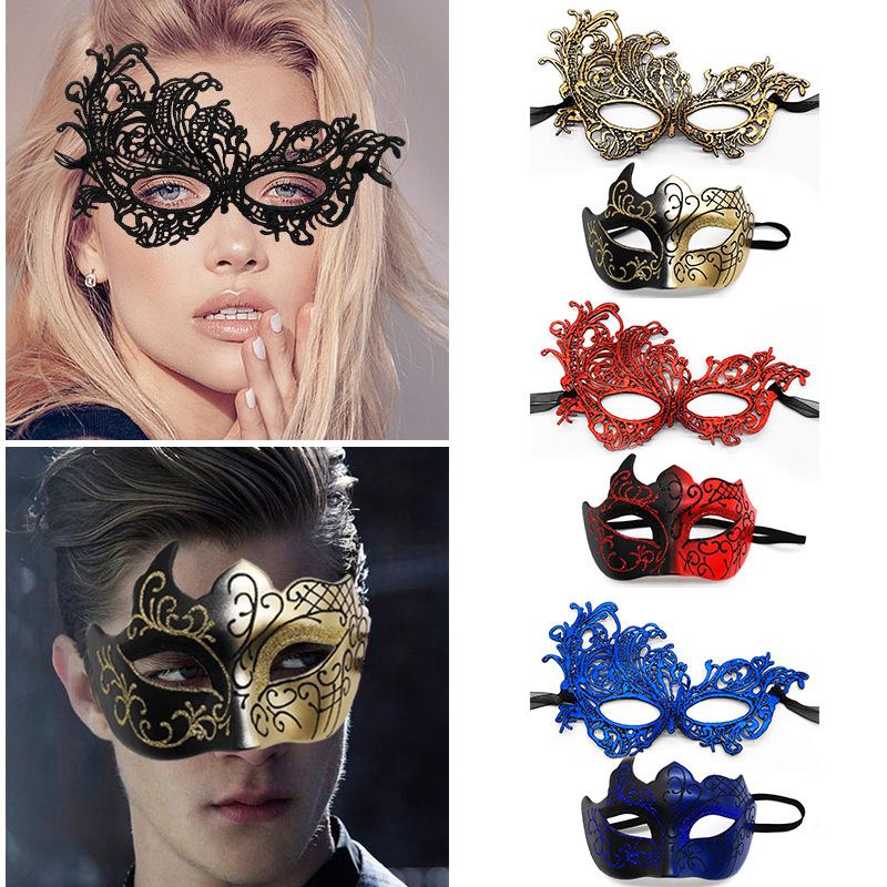 HOT! 2pcs Elegant Black Lace M - Black Face Mask Pack ulasan dan harga