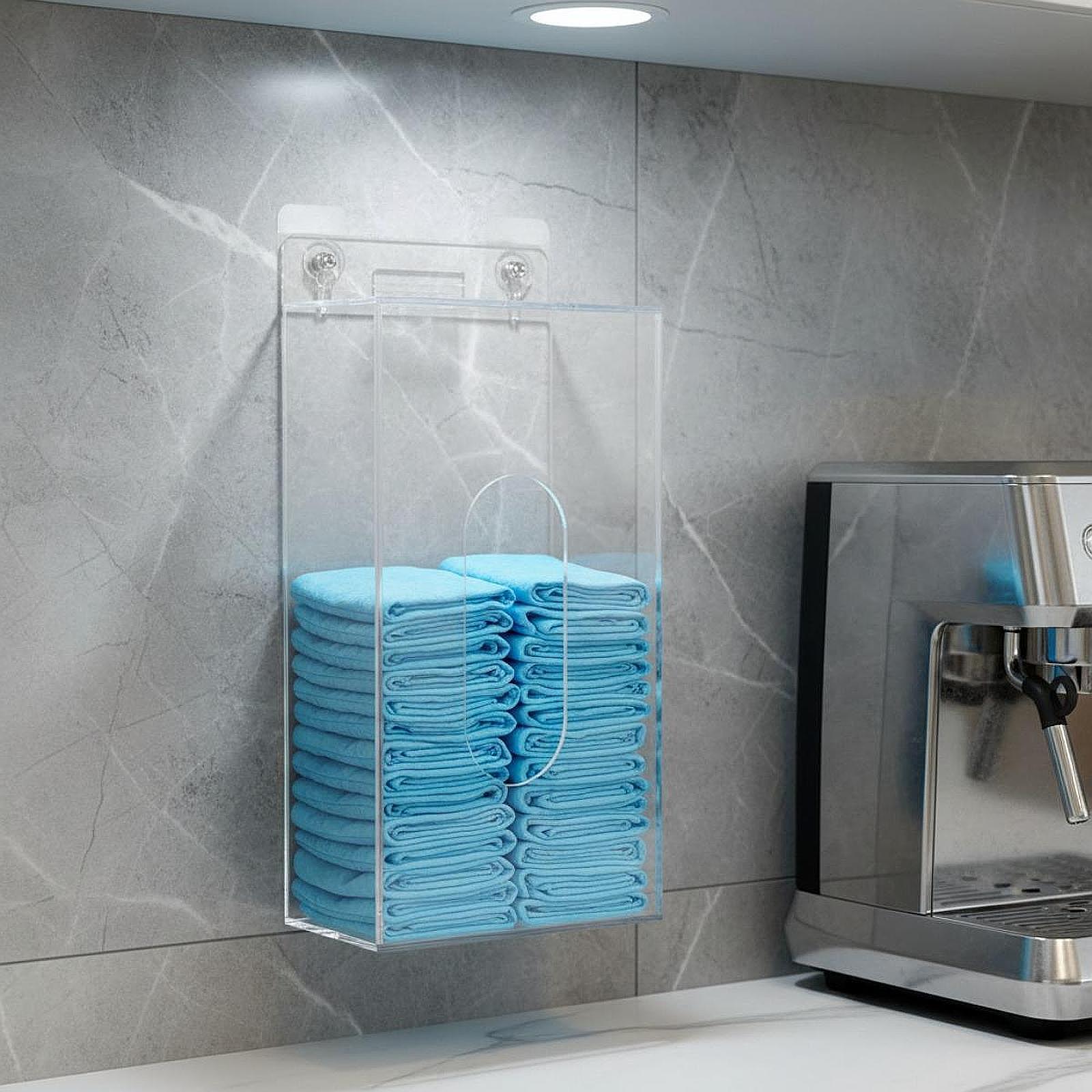Space Saving Acrylic Glove Box - Face Mask Storage Box ulasan dan harga